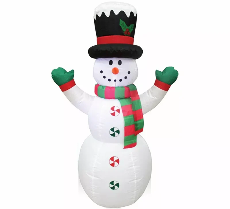 Muñeco de Nieve Hinchable con LED de 240 cm Sin talla