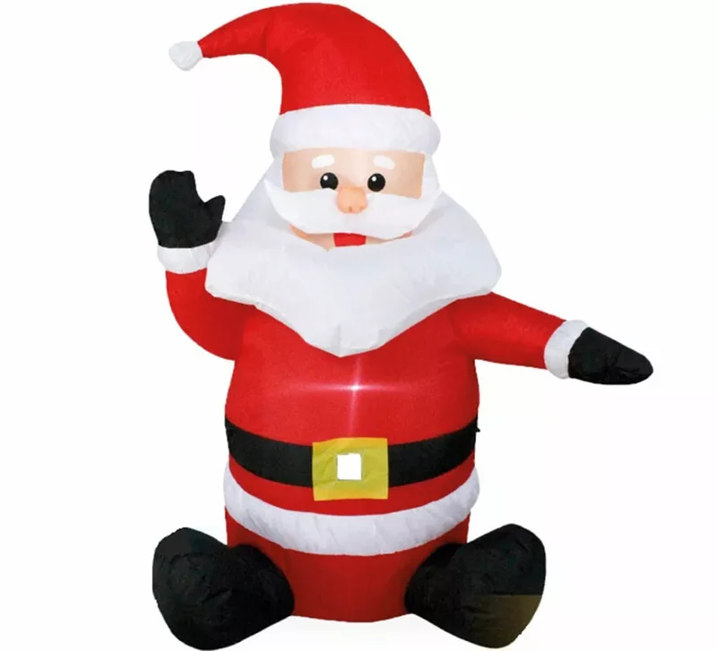 Santa Claus Hinchable con LED de 124 cm Sin talla