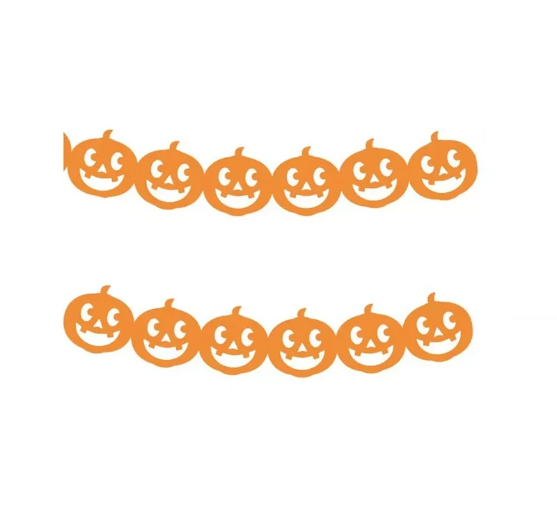 Guirnalda de Calabazas sonrientes de 3 m T.Única