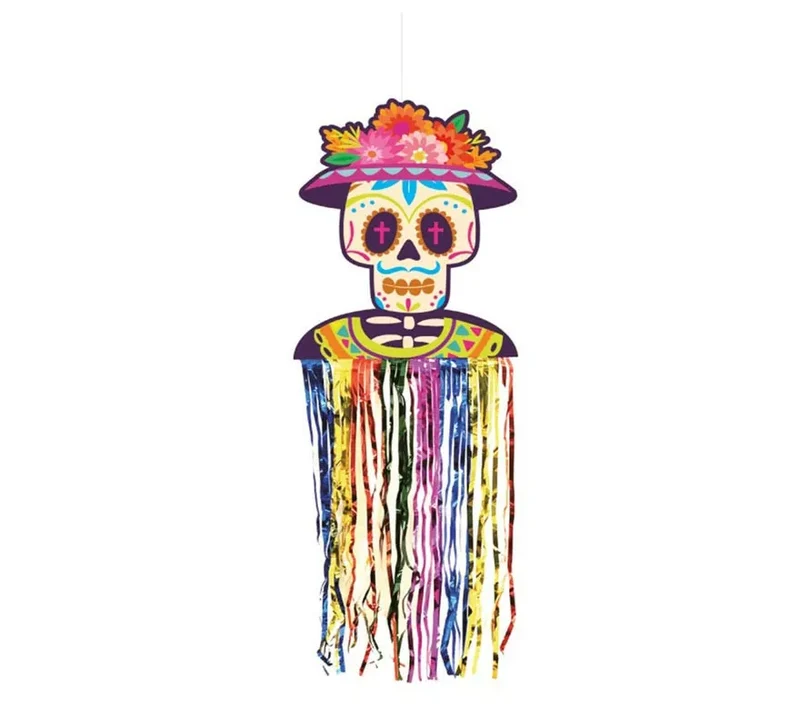Colgante de Día de los Muertos de 26x74 cm T.Única