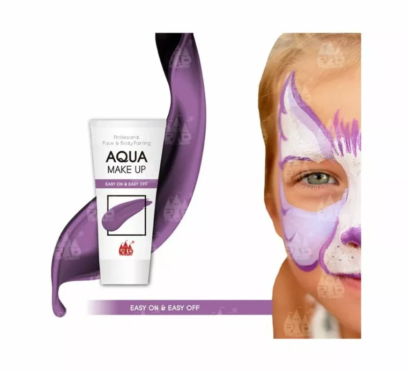 Maquillaje al agua Aqua Make up en varios colores Lila