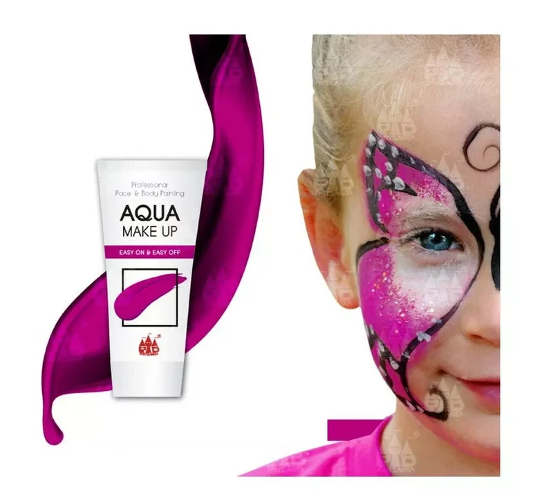 Maquillaje al agua Aqua Make up en varios colores Fucsia
