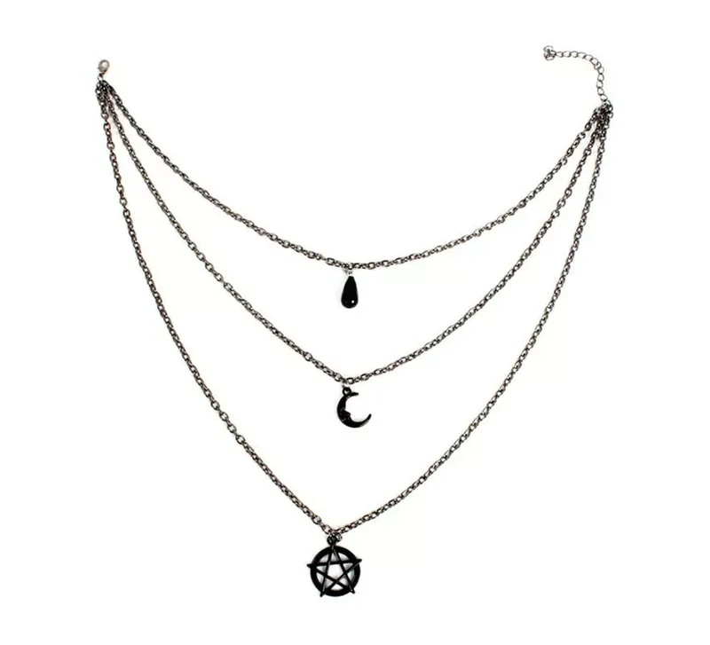 Collar de bruja símbolos oscuros Universal Adulto