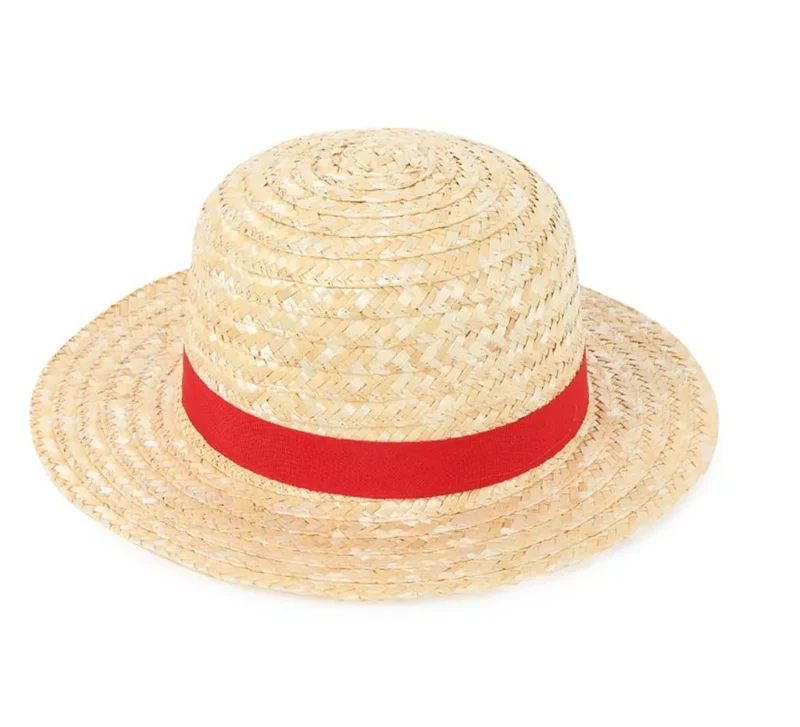 Sombrero de Paja con banda roja Universal Adulto