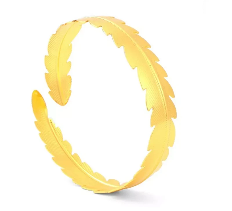 Pulsera Romana hojas continuas doradas Universal Adulto