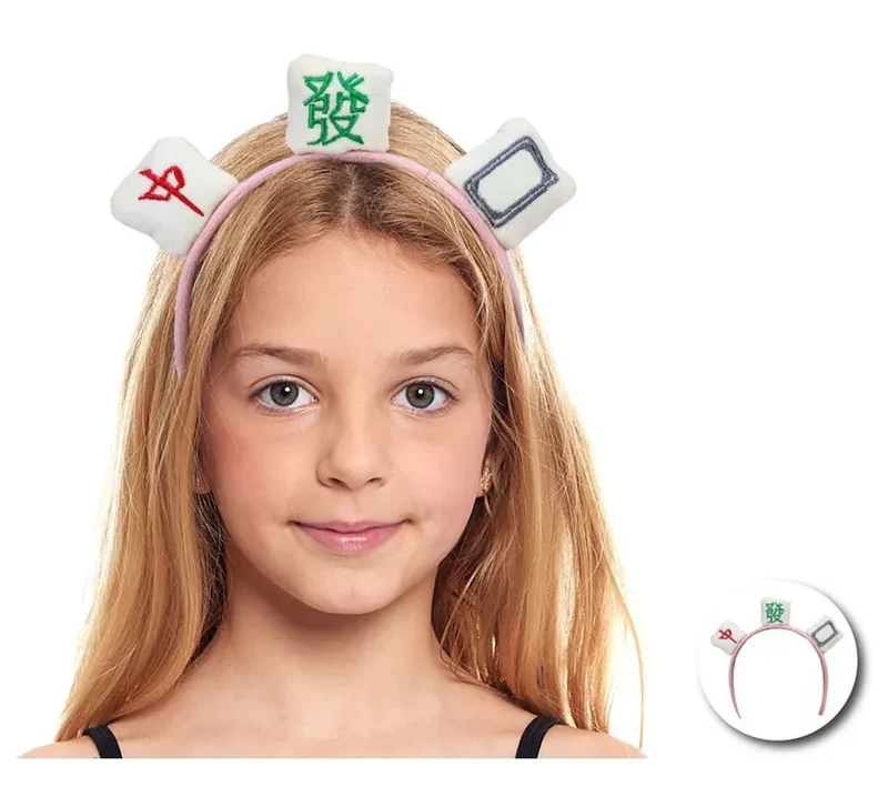 Diadema de Mahjong de peluche infantil Universal Niños
