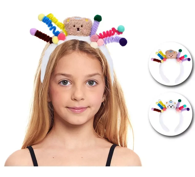 Diadema de Espirales de peluche en colores surtidos infantil Universal Niños