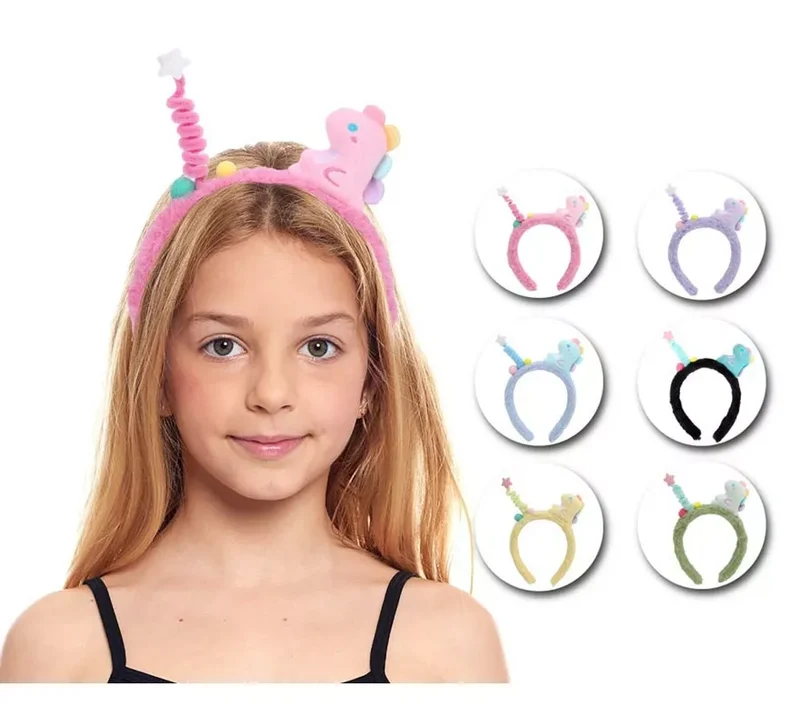 Diadema de Dinosaurio de peluche en colores surtidos infantil Universal Niños