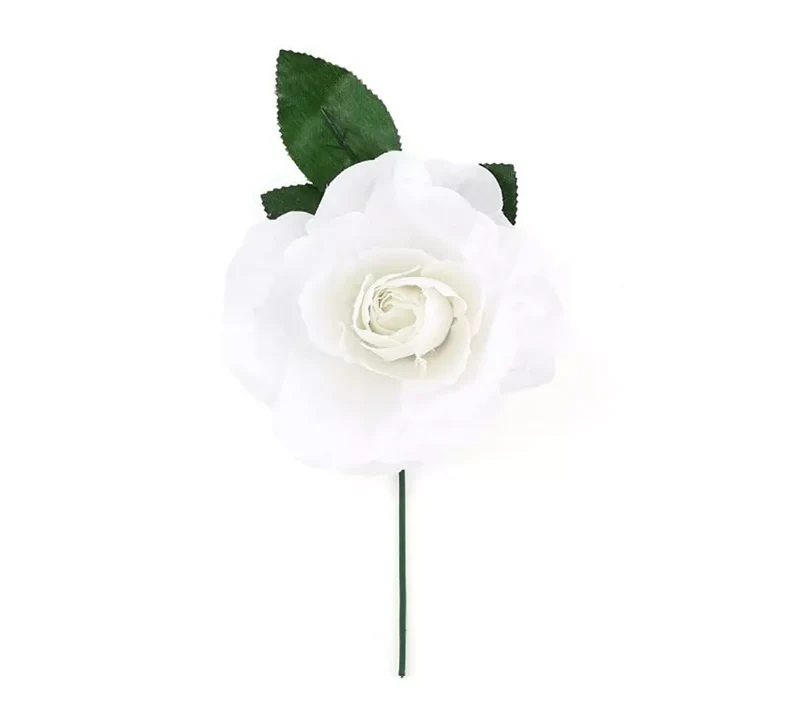 Rosa Flamenca Mediana en varios colores de 14 cm Blanco