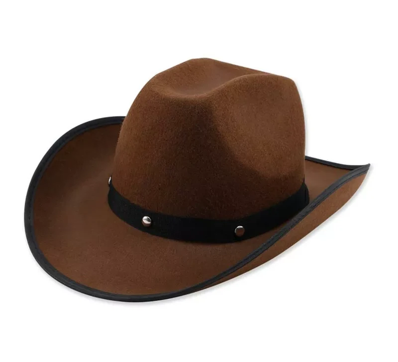 Sombrero de Vaquero Liso en varios colores adulto Marrón