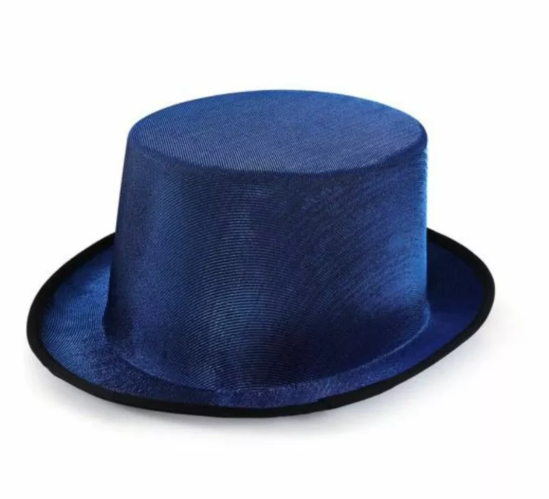 Chistera Fantasía en varios colores adulto Azul Oscuro