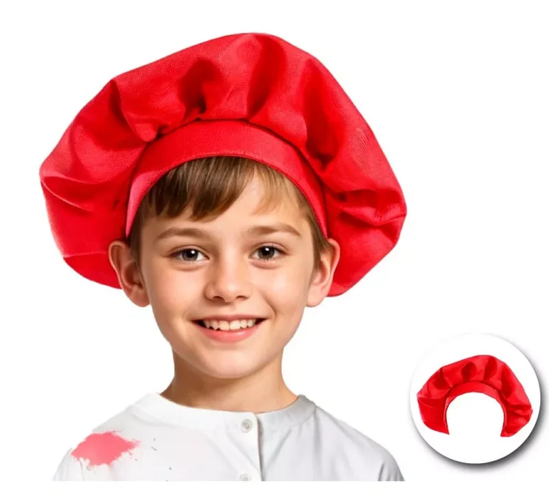 Boina de Pintor en varios colores infantil Rojo