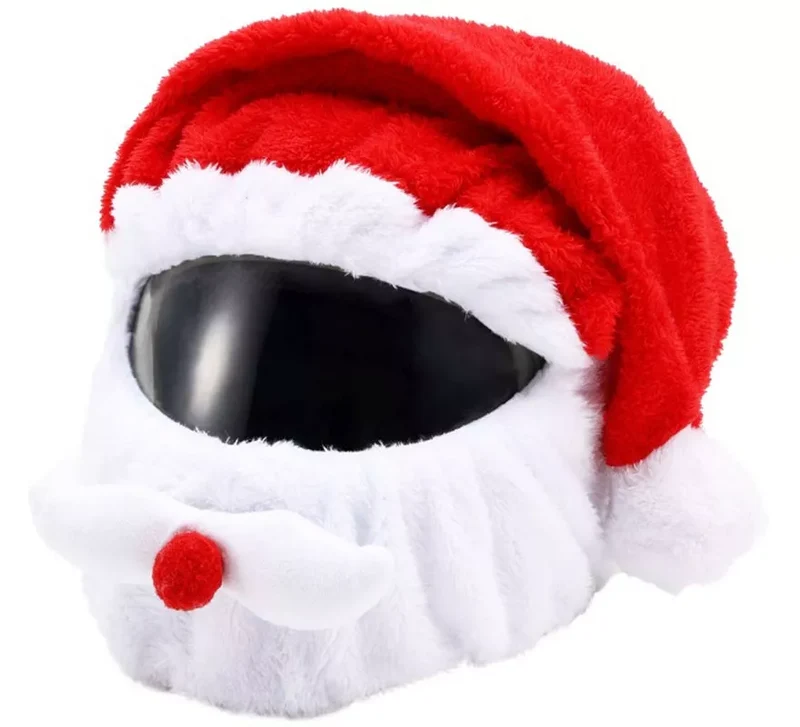 Gorro de Papá Noel para Cascos de Moto integrales Universal Adulto