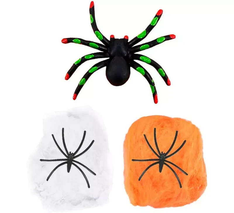Telaraña Blanco y naranja con Arañas Sin talla