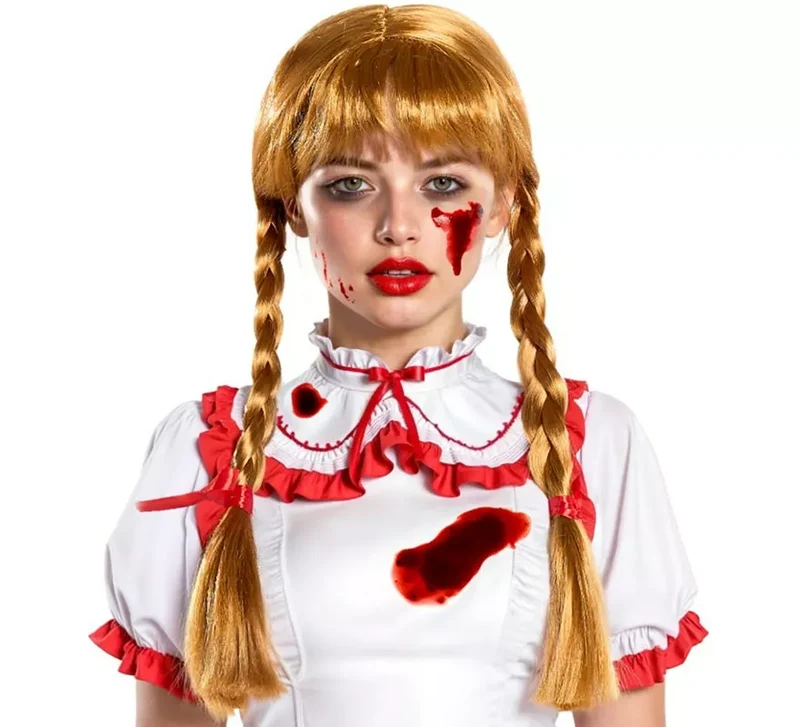 Peluca de Muñeca Poseída Universal Adulto