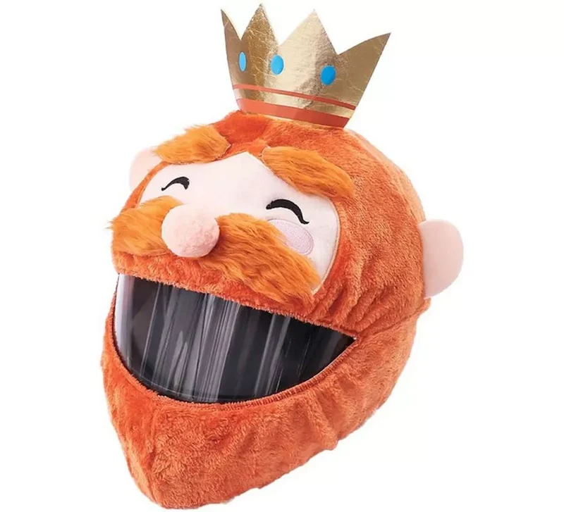 Gorro de Rey Mago Gaspar para Cascos de Moto integrales T.Universal