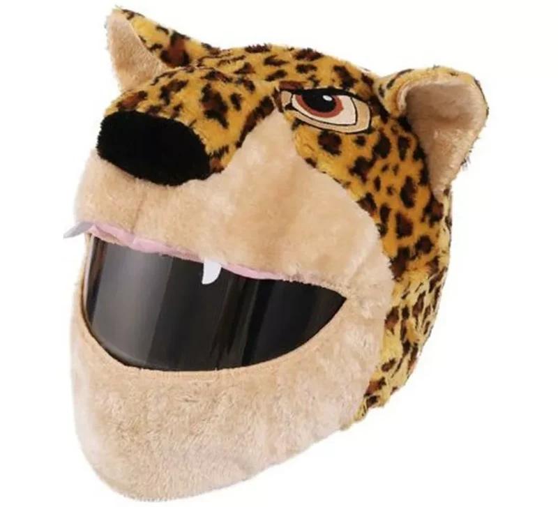 Gorro de Leopardo para Cascos de Moto integrales T.Universal