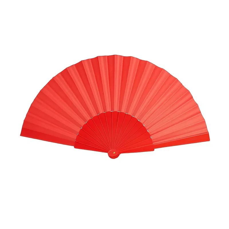 Abanico de Plástico de 43 cm en varios colores Rojo