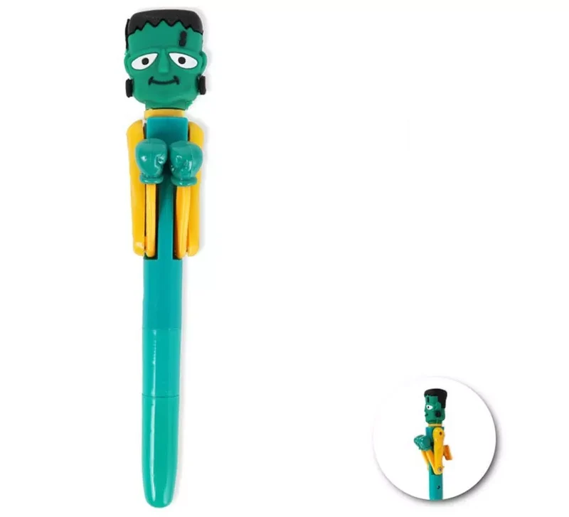Bolígrafo Monstruo verde boxeador de 17 cm T.Única
