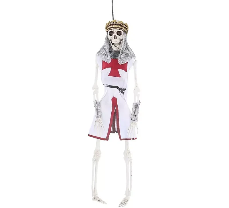 Colgante Esqueleto Templario de 44 cm Sin talla