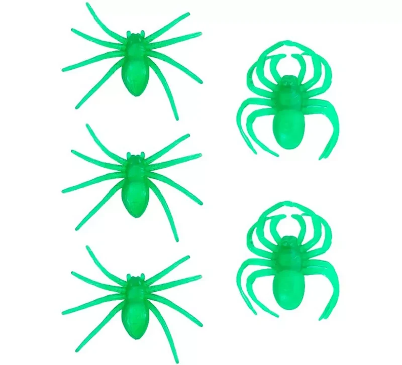 Pack de 5 Arañas Fluorescentes Sin talla