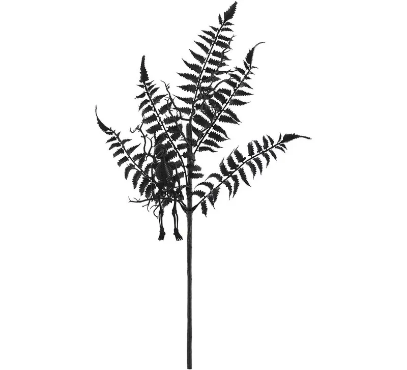 Helecho Artificial negro de 60 cm Sin talla