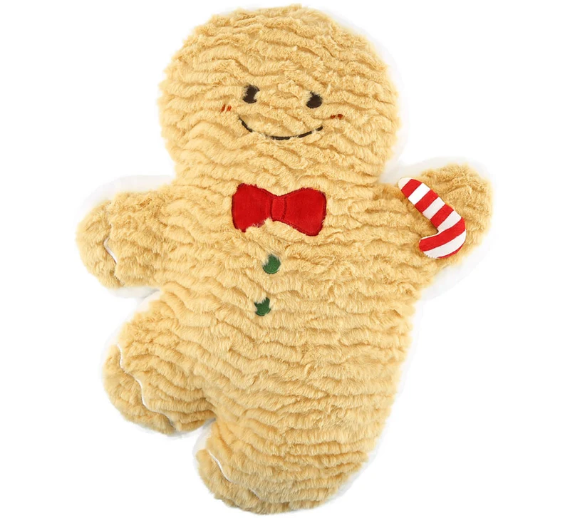 Cojín Peluche Galleta de Jengibre con bastón de 40 cm T.Única