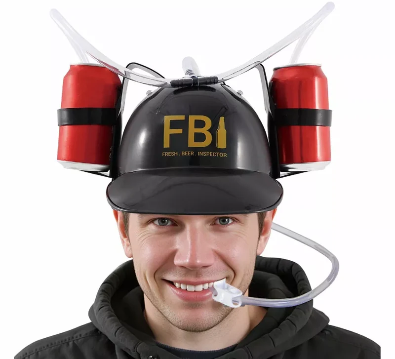 Casco FBI para Bebida Universal Adulto