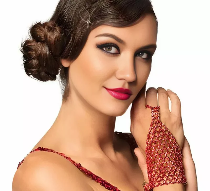 Pulsera de Dedo de 16,5x8 cm en varios colores Rojo