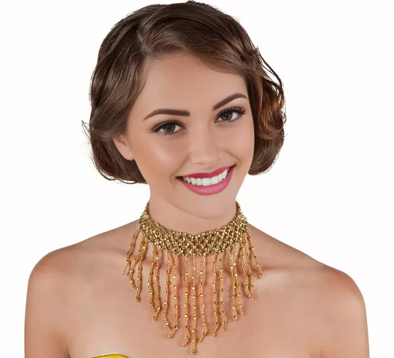 Collar de Cuentas de 15x16 cm en varios colores Oro