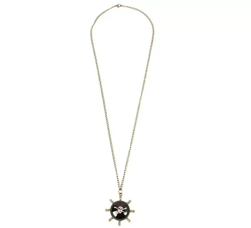 Collar Pirata Timón con calavera Universal Adulto