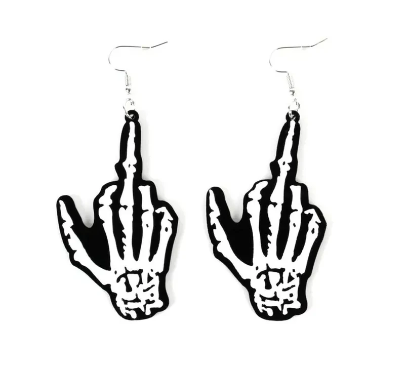 Pendientes de Manos Esqueleto Universal Adulto