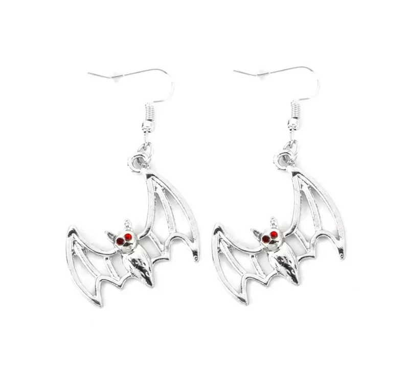 Pendientes Murciélagos ojos rojos Universal Adulto