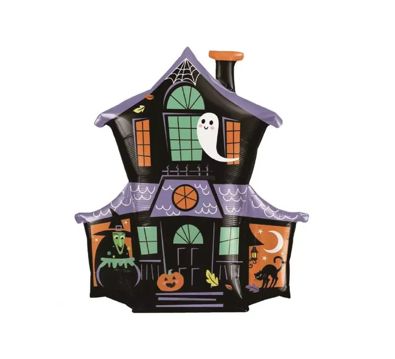 Globo Foil Casa Encantada Halloween de 63X66 cm T.Única
