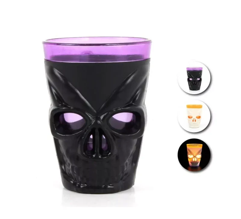 Vaso de Calavera con luz en colores surtidos Sin talla