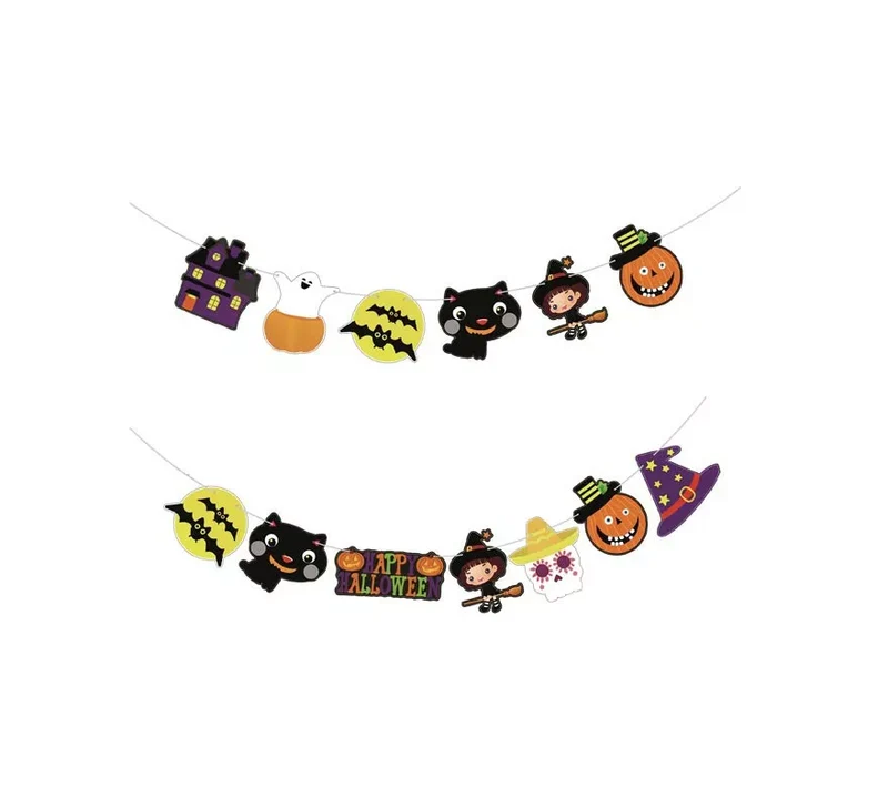 Guirnalda de Caricaturas niños Halloween de3 m T.Única
