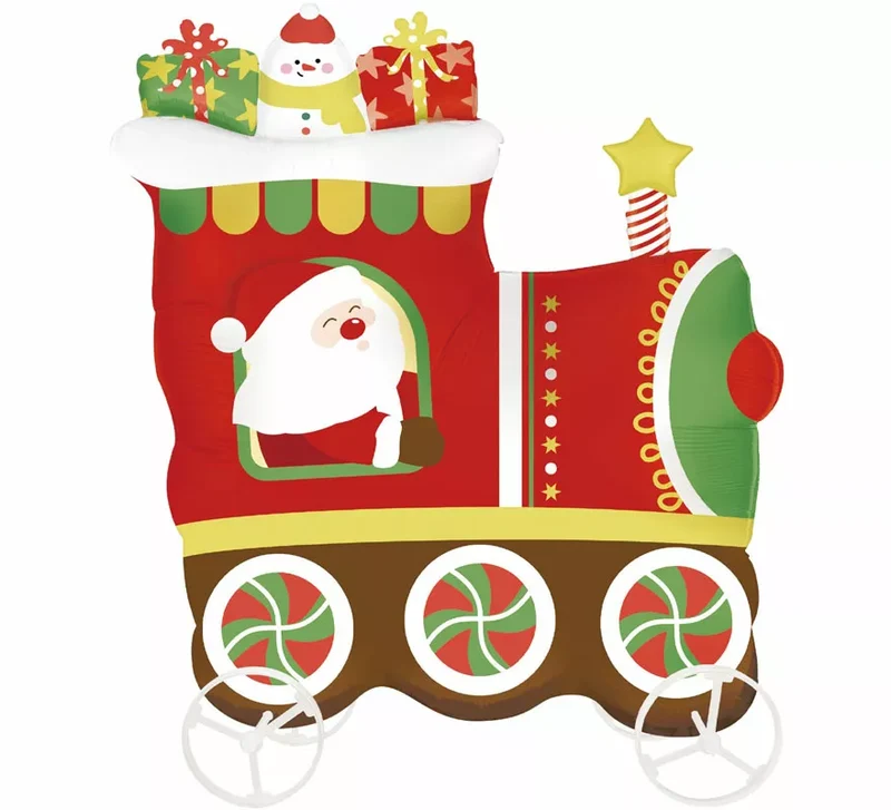 Globo Foil Tren Navideño 86x79,5 cm Sin talla