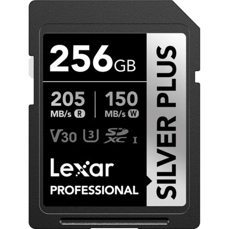 Cartão Memória Lexar Sd Xc 256gb 205mb/s Uhs-i V30 Silver