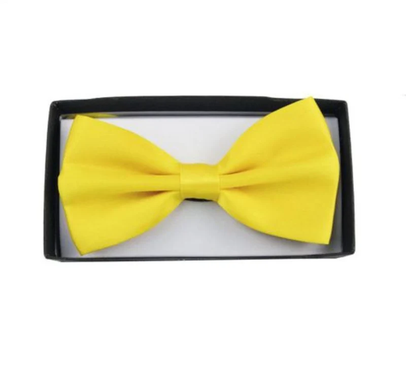 Pajarita de Raso en varios colores Amarillo