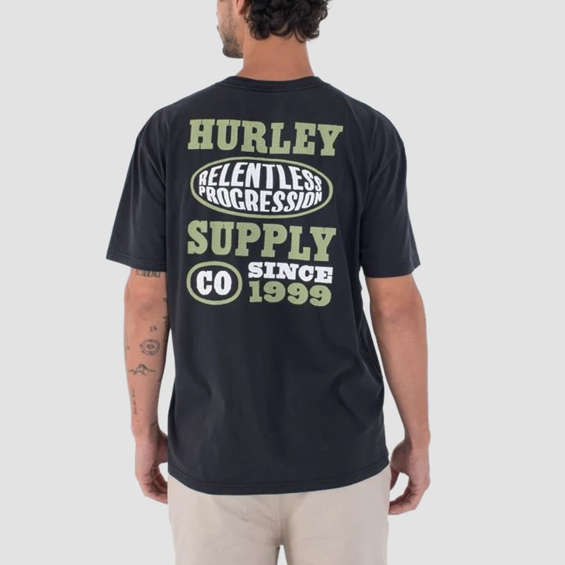 Hurley Organic Encore T-Shirt Black Large / Black