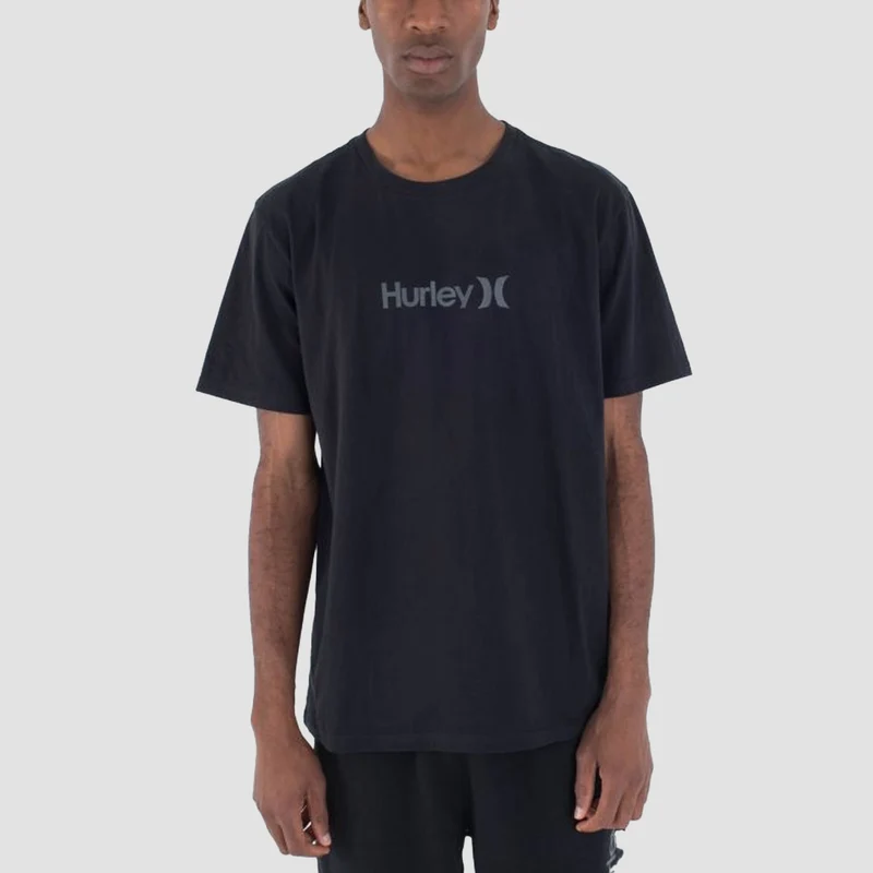Hurley Organic One & Only T-Shirt Black/Grey X-Large / Black/Grey