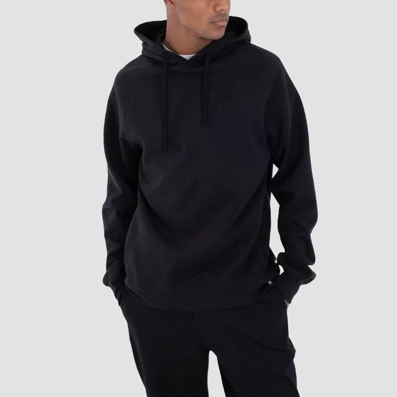 Hurley Low Tide Pullover Hoodie Black XX-Large / Black