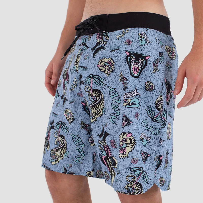 Hurley Phantom Art 18" Boardshorts Worker Blue 30" Waist