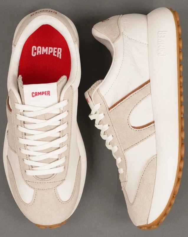 Camper Pelotas Athens Trainers White Grey 12