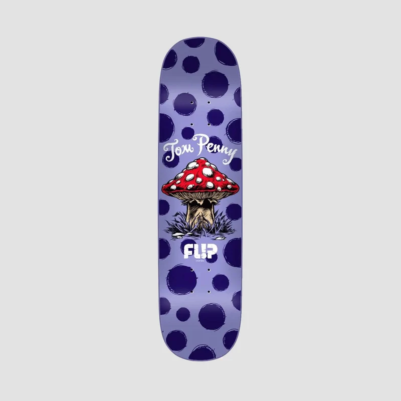 Flip Penny Dots Full Dipped Skateboard Deck Purple - 8.375" 8.375 Inches / Purple