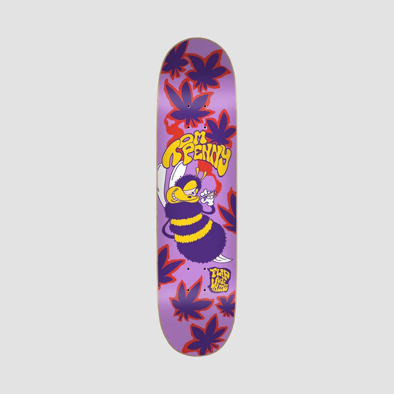Flip High in a Haze Tom Penny Skateboard Deck Purple - 7.75" 7.75 Inches