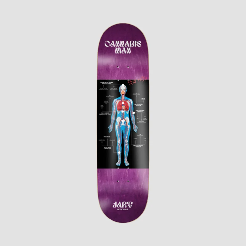 Jart Cannabis Man HC Skateboard Deck - 8.375" 8.375 Inches