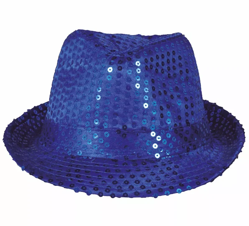 Gorro Gángster Clásico con Lentejuelas en varios colores Azul