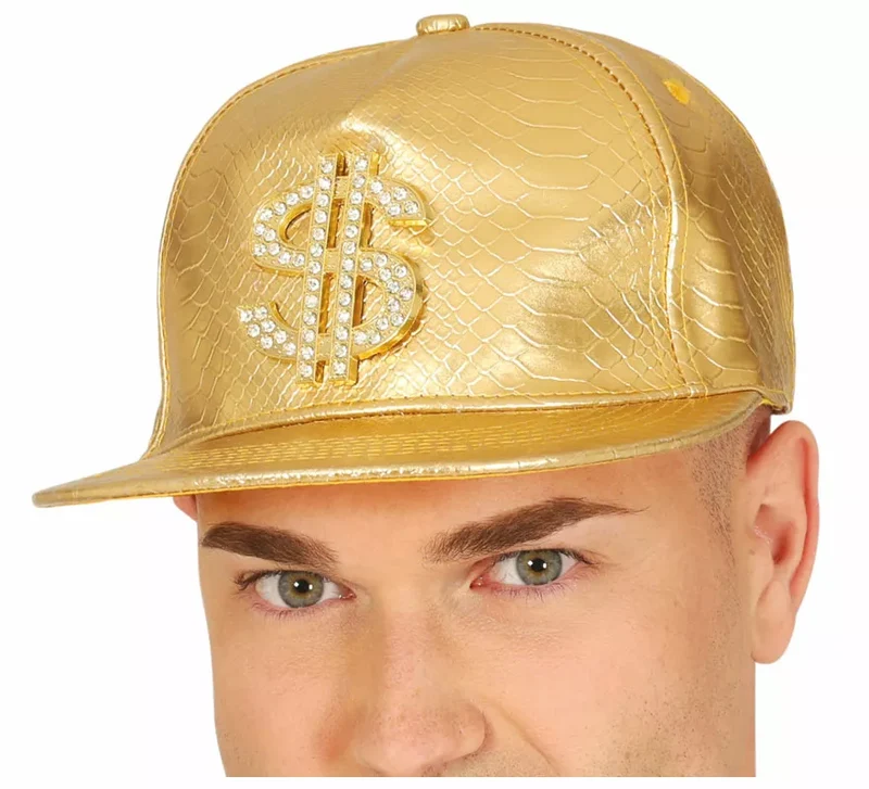 Gorra de Dollar dorado adulto Universal Adulto