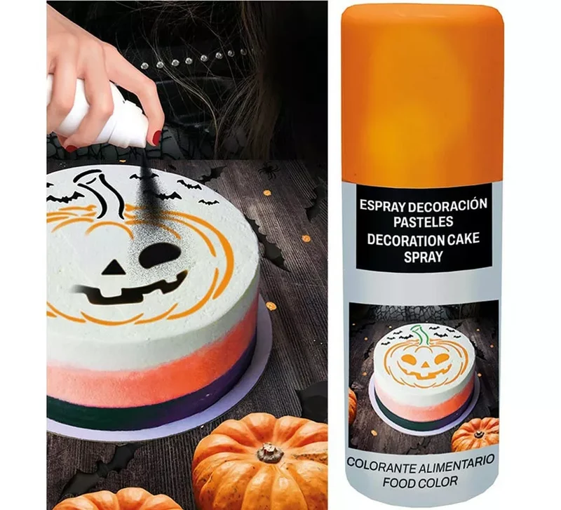 Spray Decoración Pasteles naranja 100 ml Sin talla